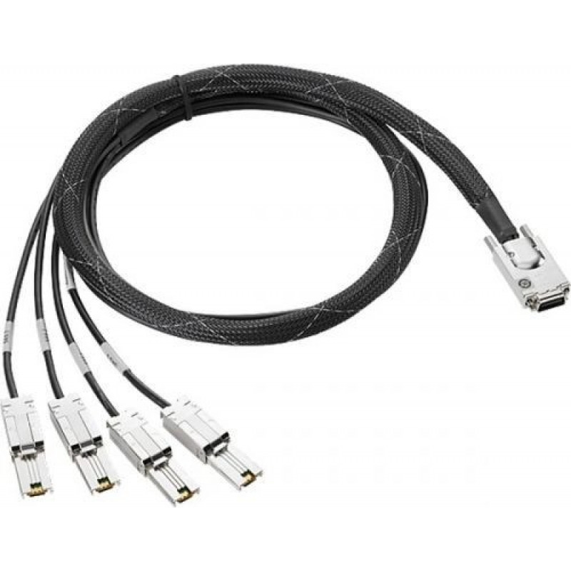 Кабель HPE K2R00A (Mini SAS HD to Dual 2-lane Mini SAS HD External Fanout 2m)