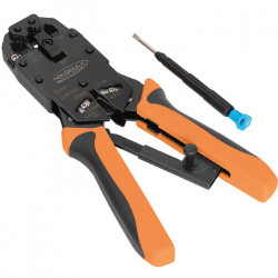 Устройство обжимное профессиональное RJ45/8P8C, RJ12/6P6C, RJ11/6P4C, NIKOMAX NMC-2008AR