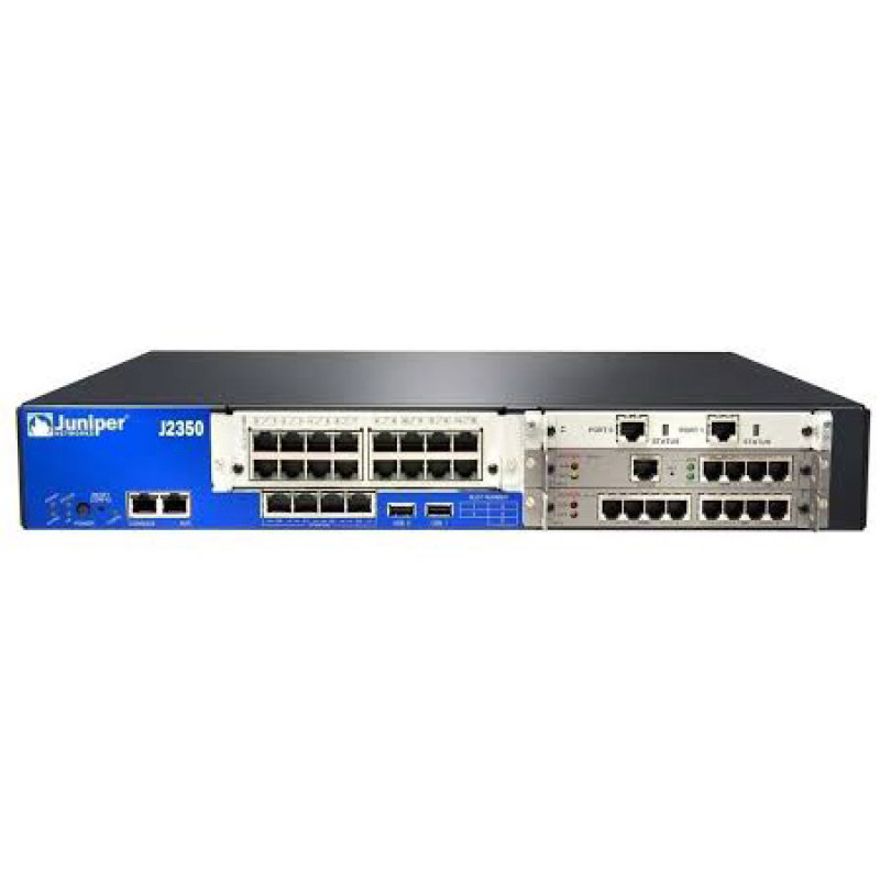 Маршрутизатор Juniper J2350-JB-SC (JUNOS, 1GB DRAM, 1GB Flash, 5 PIM Slots, AC)
