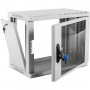Шкаф телекоммуникационный настенный ЦМО ШРН-9.500 (9U, 600x500, съемные стенки, дверь стекло)