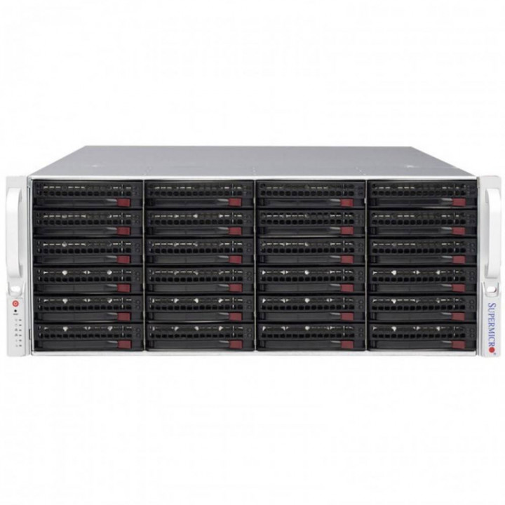 Серверная платформа Supermicro SuperStorage Server SSG-6048R-E1CR24H (4U, 2xLGA2011-r3, 16xDDR4, 24x3.5", LSI3108, 2x10GbE)