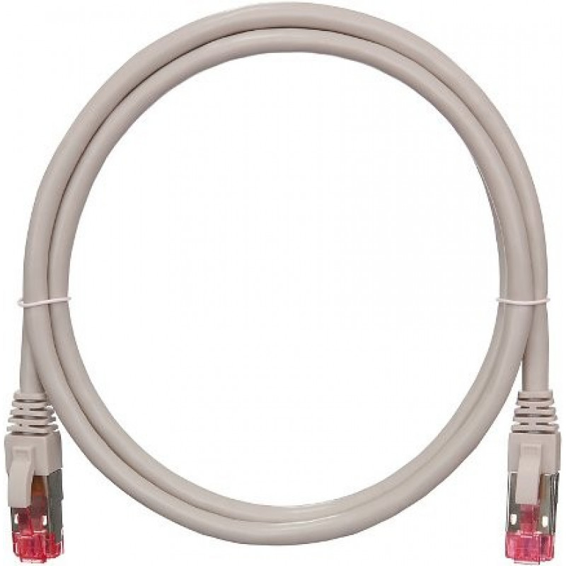 Коммутационный шнур S/FTP, кат.6A, 2м NIKOMAX NMC-PC4SA55B-020-C-GY (2xRJ45, LSZH, серый)