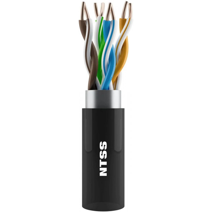 Кабель витая пара NTSS NTSS-OUT-FTP4-5Е-PE-BL (F/UTP, кат.5E, внешний, 305 м, черный) Кабель витая пара NTSS NTSS-OUT-FTP4-5Е-PE-BL (F/UTP, кат.5E, внешний, 305 м, черный)