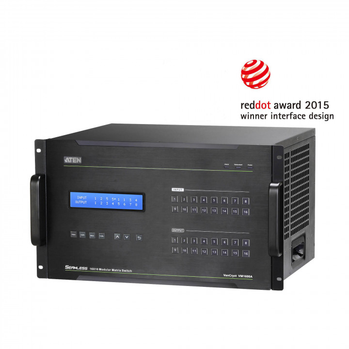 Матричный коммутатор ATEN VM1600A-AT-G (16x16, модульный, видеостены)