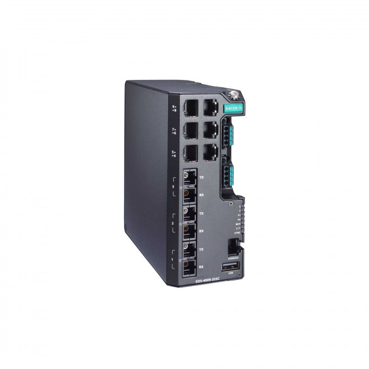 Промышленный управляемый коммутатор Moxa EDS-4009-3SSC-LV (6x10/100BaseT(X), 3x100BaseFX SC одномод, питание 12/24/48В) Промышленный управляемый коммутатор Moxa EDS-4009-3SSC-LV (6x10/100BaseT(X), 3x100BaseFX SC одномод, питание 12/24/48В)