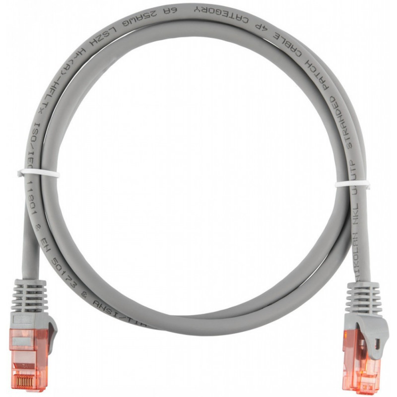 Коммутационный шнур NIKOMAX NMC-PC4UA55B-ES-010-C-GY (U/UTP, Cat.6a, 500МГц, 1м, серый)