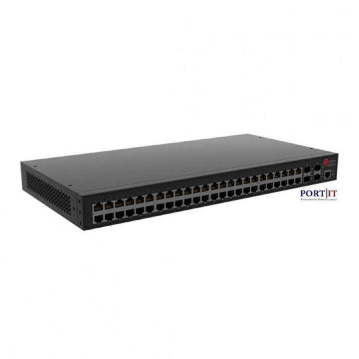 Управляемый коммутатор уровня L2+ Qtech QSW-2910-52T-POE-AC (48x100M PoE, 4xSFP)