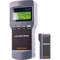Кабельный тестер с LCD дисплеем, UTP/STP, RJ45 NIKOMAX NMC-TED300