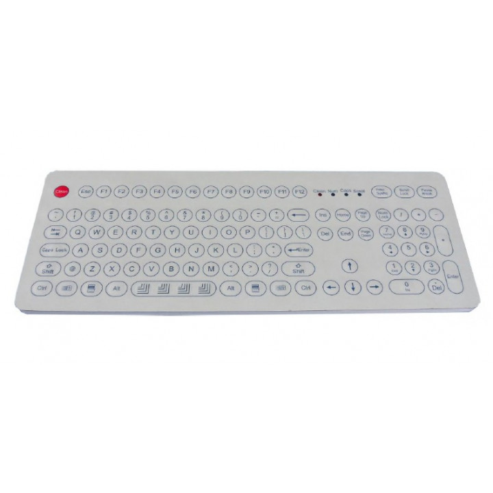 Промышленная клавиатура Key Technology K-TEK-D399KP-FN-DT-W-US/RU-USB (настольная, белая, IP68, 107 клавиш, USB) Промышленная клавиатура Key Technology K-TEK-D399KP-FN-DT-W-US/RU-USB (настольная, белая, IP68, 107 клавиш, USB)
