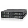Корзина ICY DOCK MB699VP-B V3 (4 Bay U.2/U.3 NVMe PCIe 4.0, для 5.25" Bay)
