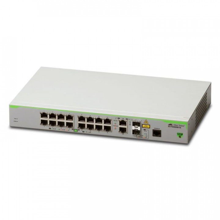 Коммутатор Allied Telesis AT-FS980M/18-50 (16x10/100T, 2xcombo 100/1000X SFP/10/100/1000T, AC)