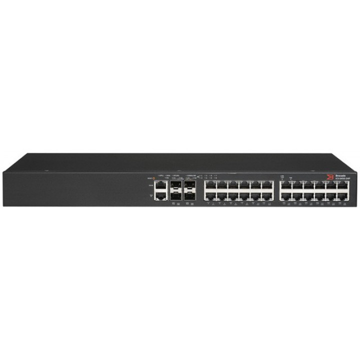 Коммутатор Brocade ICX6450-24 (24 порта GbE, 2 SFP+, PoE)