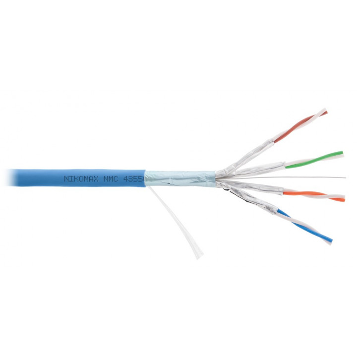Кабель витая пара NIKOMAX NMC 4355C-IB (F/FTP, Cat.6a, 500 МГц, 23AWG, BC, голуб., 500 м) Кабель витая пара NIKOMAX NMC 4355C-IB (F/FTP, Cat.6a, 500 МГц, 23AWG, BC, голуб., 500 м)