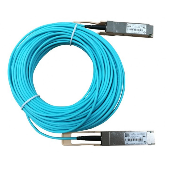 Кабель HPE JL289A (X2A0 40G QSFP+ to QSFP+ 20м активный)