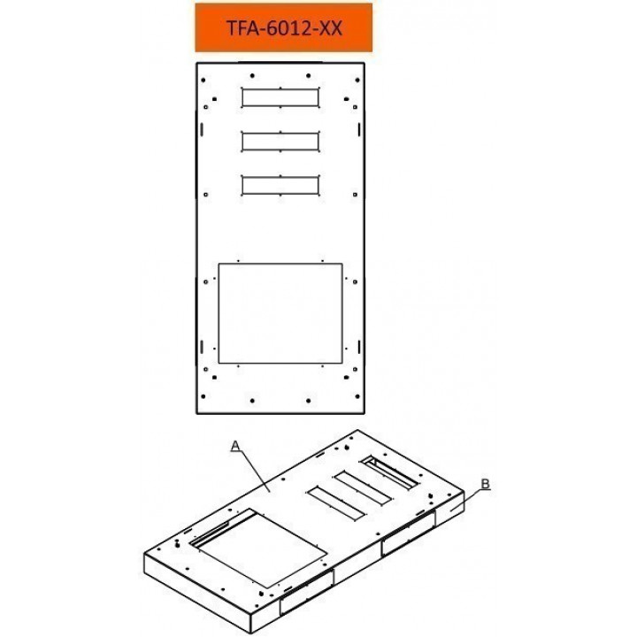 Основание для шкафа TLK TFA-6012-BK (для TFA, 600x1200 мм, черное) Основание для шкафа TLK TFA-6012-BK (для TFA, 600x1200 мм, черное)