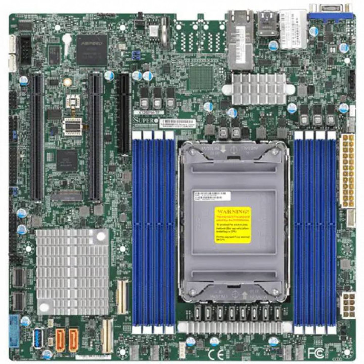 Серверная материнская плата Supermicro MBD-X12SPM-TF-O (Soc-4189 iC622 mATX 6xDDR4 10xSATA3 2х10GbE)