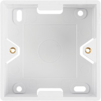 Коробка настенная NIKOMAX, под лицевые панели и розетки формата 80х80 мм, NMC-BB80X80-WT