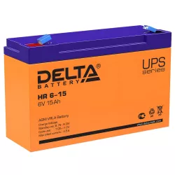 Аккумуляторная батарея AGM 6В Delta HR 6-15 Аккумуляторная батарея AGM 6В Delta HR 6-15