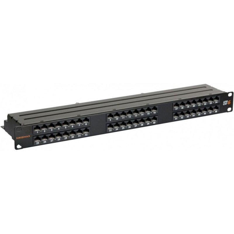 Коммутационная панель NIKOMAX NMC-RP48UE2-1U-BK (19