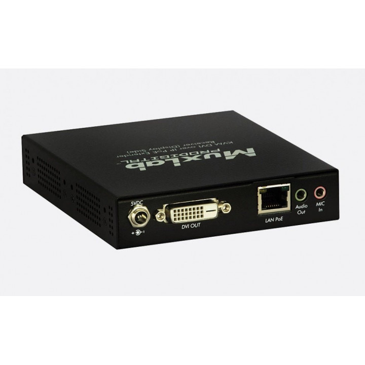 Приёмник MuxLab 500771-RX (декодер DVI, USB2.0 и KVM over IP, сжатие JPEG2000, PoE) Приёмник MuxLab 500771-RX (декодер DVI, USB2.0 и KVM over IP, сжатие JPEG2000, PoE)