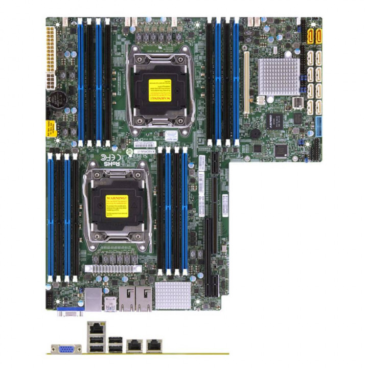 Серверная материнская плата Supermicro X10DRW-I (Dual SKT, Intel C610, SATA, LAN, WIO, IPMI)