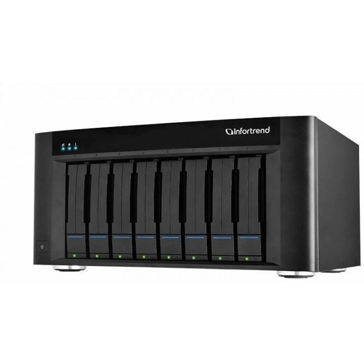 Система хранения Infortrend GSEP208T000D-8U32 (EonStor GSe Pro 200, 8bay, Intel D1517 1.6 GHz, 2x10GbE SFP+, 2x1GbE)