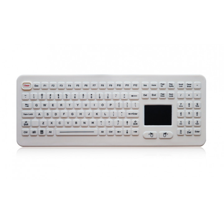 Промышленная клавиатура Key Technology K-TEK-M399TP-KP-FN-W-US/RU-USB (встраиваемая, силиконовая, IP68, тачпад, USB) Промышленная клавиатура Key Technology K-TEK-M399TP-KP-FN-W-US/RU-USB (встраиваемая, силиконовая, IP68, тачпад, USB)