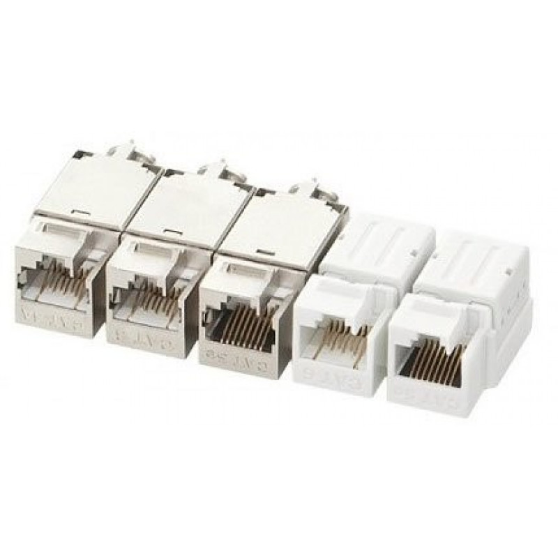 Модуль-вставка NIKOMAX NMC-KJUE2-LS-WT (кат.6, 250МГц, RJ45, неэкранированный, белый)