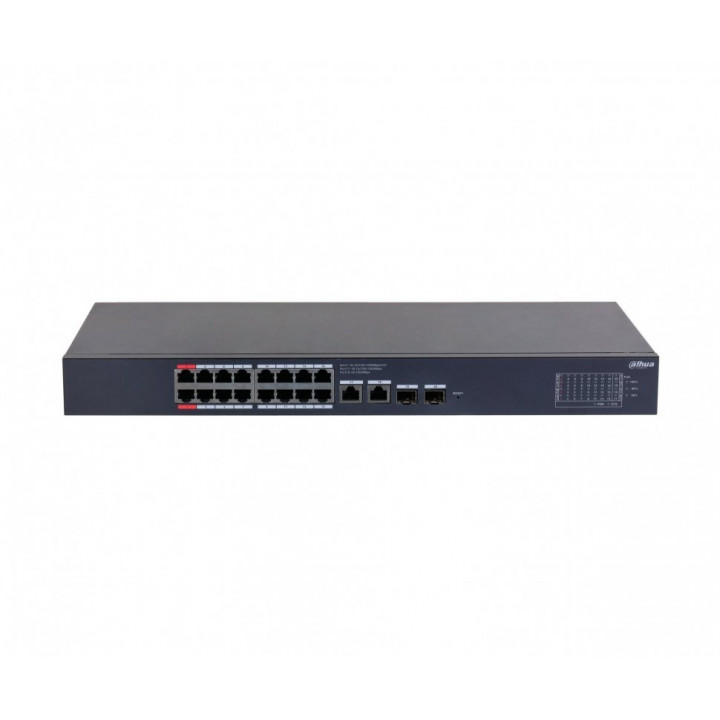 Коммутатор Dahua DH-CS4220-16GT-135 (16xPoE, 135Вт, 2xSFP)