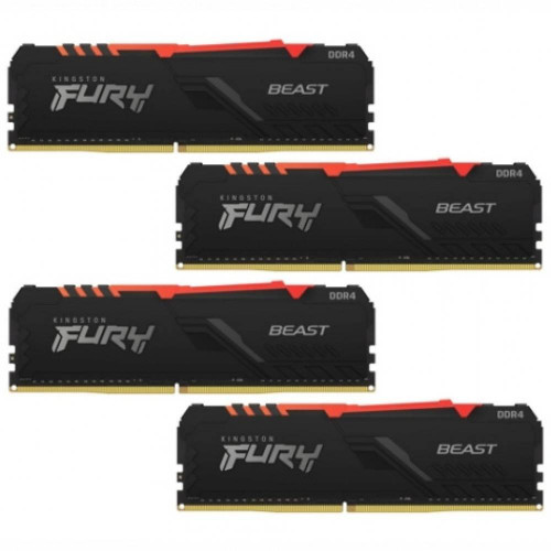 Оперативная память Kingston FURY Beast RGB KF426C16BBAK4/128