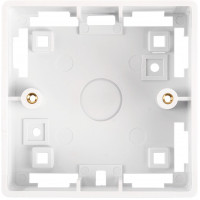 Коробка настенная NIKOMAX, под лицевые панели и розетки формата 86х86 мм, NMC-BB86X86-WT