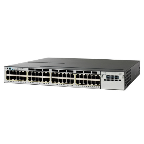 Коммутатор Cisco WS-C3850-48F-L (48 портов Ethernet, PoE, поддержка стекирования)