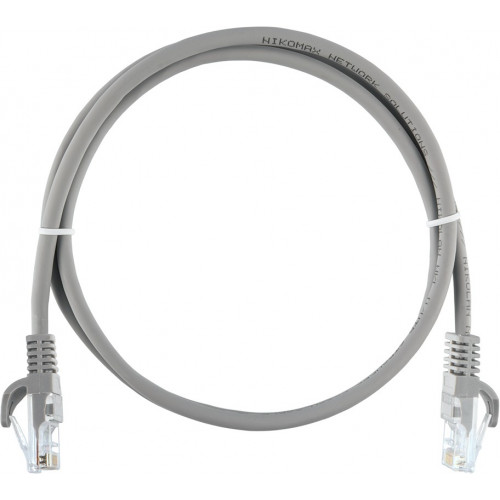 Коммутационный шнур NIKOMAX NMC-PC4UD55B-ES-010-C-GY (U/UTP, Cat.5e, 100МГц, 2xRJ45, 1м, LSZH, серый)