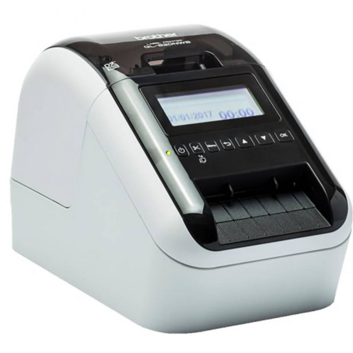 Термопринтер Brother QL820NWBR1 (стационарный, для печати наклеек)