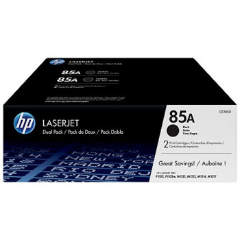 Тонер-картридж HP 85A, черный, 1600 стр, 2 шт, (CE285AF)