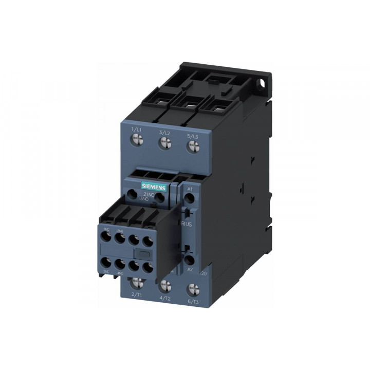Контактор Siemens 3RT2038-1NF34 (3-полюсный, 37кВт, 400В, 2НО+2НЗ) Контактор Siemens 3RT2038-1NF34 (3-полюсный, 37кВт, 400В, 2НО+2НЗ)