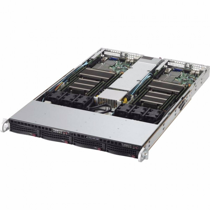 Серверная платформа Supermicro SYS-6018TR-TF (1U, 2xLGA2011-R3, 8xDDR4, 2x3.5" HDD)