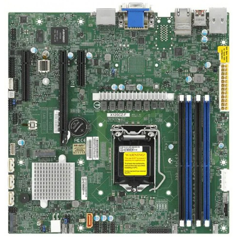 Серверная материнская плата Supermicro X12SCZ-F-B