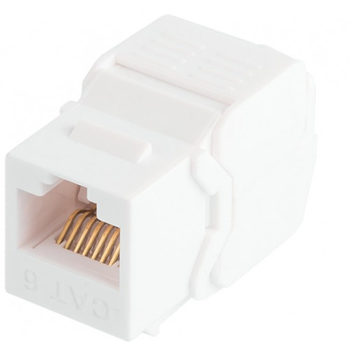 Модуль-вставка типа Keystone, кат.6 (Класс E), 250МГц, RJ45/8P8C NIKOMAX NMC-KJUE2-ET-WT