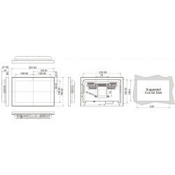 Панельный компьютер IEI AFL3-W10A-BT-J1/PC/2G