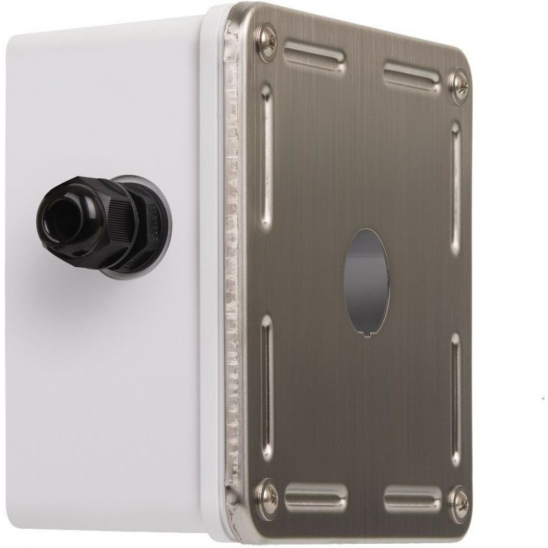 Корпус настенной розетки NIKOMAX NMC-MB1P-IS-MT (1 порт, IP67, индустриальный, металлик)
