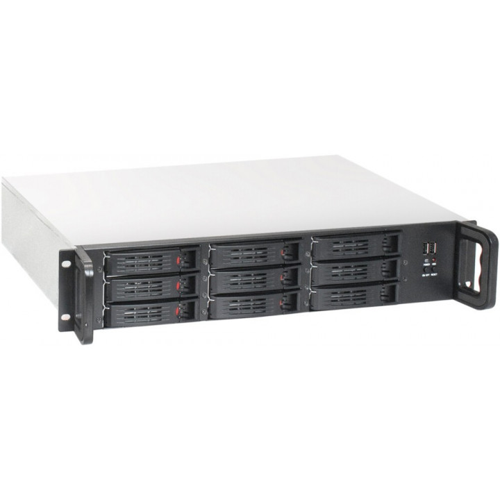 Серверный корпус Exegate EX285224RUS (2U, 650мм, 600Вт, 9xHotSwap, 2xUSB)