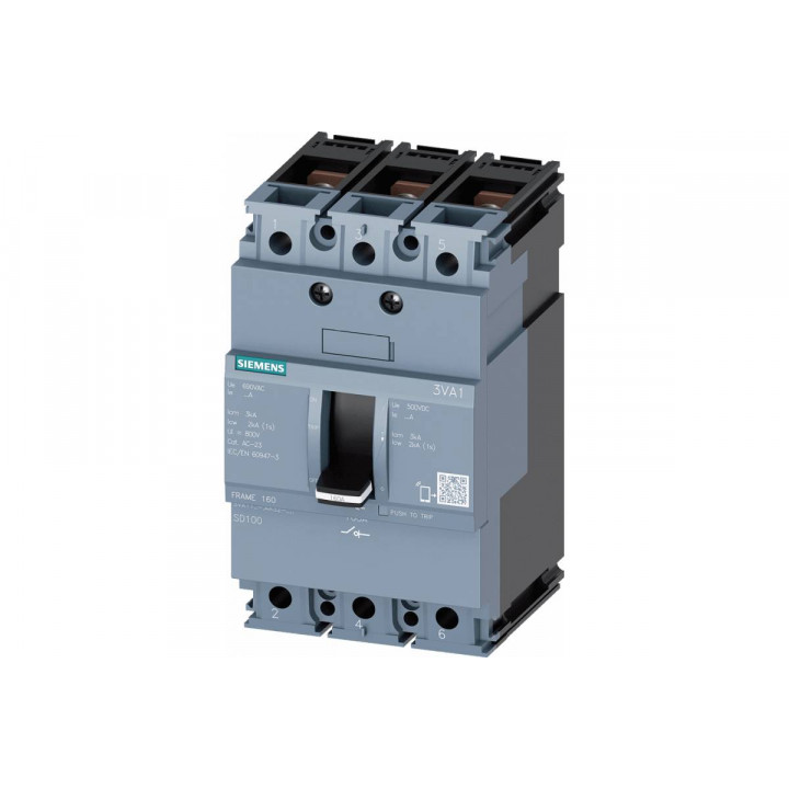 Разъединитель Siemens 3VA1116-1AA32-0AA0 (типоразмер 160, 3-полюсный, In=160A, шинное присоединение)