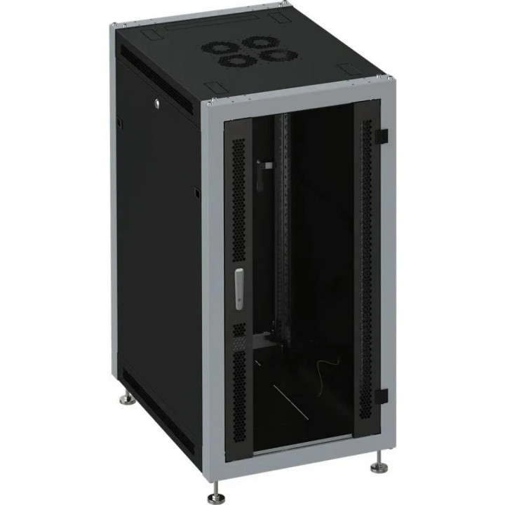 Шкаф коммутационный SYSMATRIX SL 6642.912 (напольный 22U 600x600мм, стеклянная дверь, черный, 800кг) Шкаф коммутационный SYSMATRIX SL 6642.912 (напольный 22U 600x600мм, стеклянная дверь, черный, 800кг)