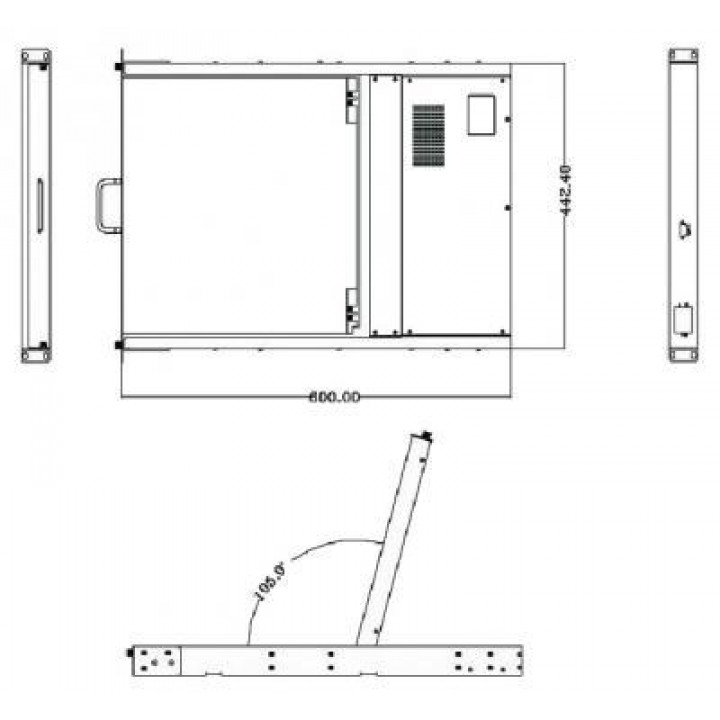 KVM-консоль ACME SMK920-17PBRU-SEA (1U, 17”, для 19" стойки, черный)
