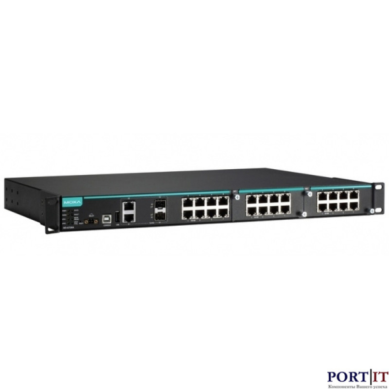 Модульный Ethernet-коммутатор MOXA IKS-6726A-2GTXSFP-HV-HV-T