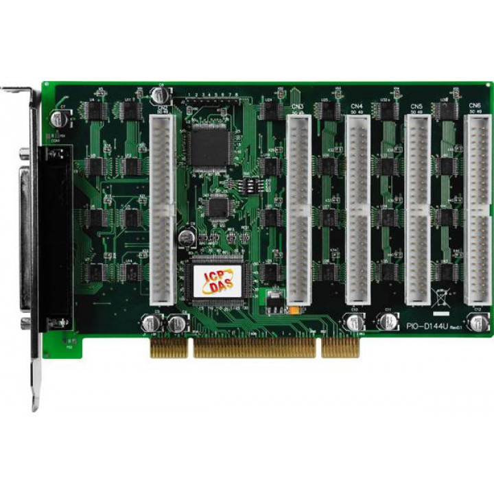 Плата Universal PCI ICP DAS PIO-D144U CR (144-канальная OPTO-22 DIO) Плата Universal PCI ICP DAS PIO-D144U CR (144-канальная OPTO-22 DIO)