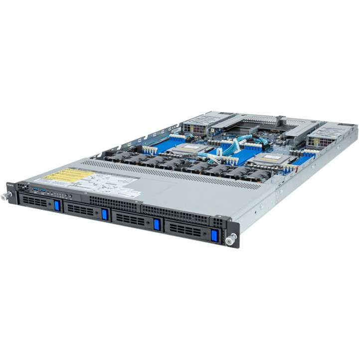 Серверная платформа GIGABYTE R183-Z90-AAD2 (1U, 2xSP5, 24xDDR5, 4x HDD HS, 3-PCI-E, 2xGLAN, 2x1600 Вт) Серверная платформа GIGABYTE R183-Z90-AAD2 (1U, 2xSP5, 24xDDR5, 4x HDD HS, 3-PCI-E, 2xGLAN, 2x1600 Вт)