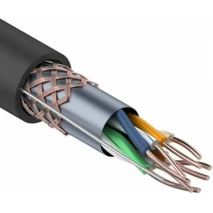 Бухта кабеля витой пары Rexant 01-0344 (SFTP CAT5e, 4 пары, 0.51 мм, OUTDOOR, 305м)
