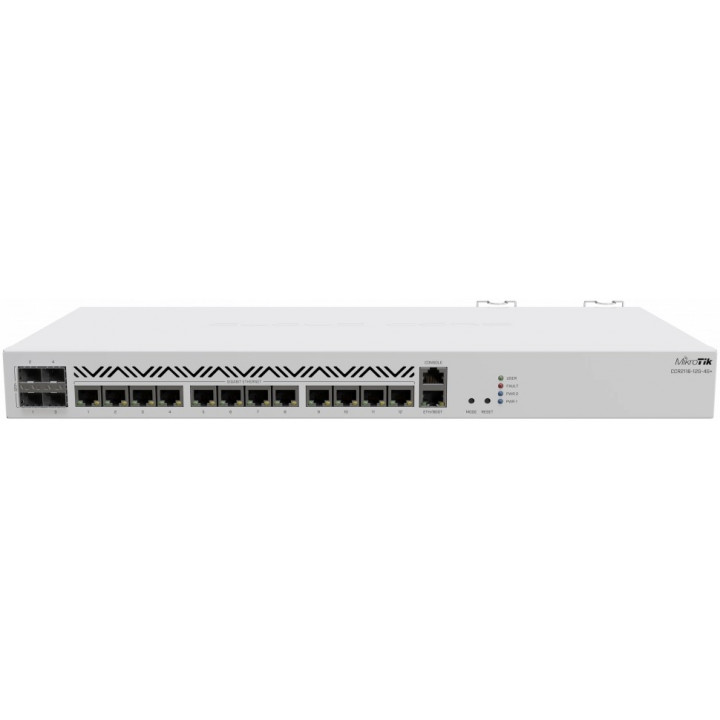 Маршрутизатор Mikrotik CCR2116-12G-4S+ (13xGbit LAN, 4xSFP+, 16-ядерный)